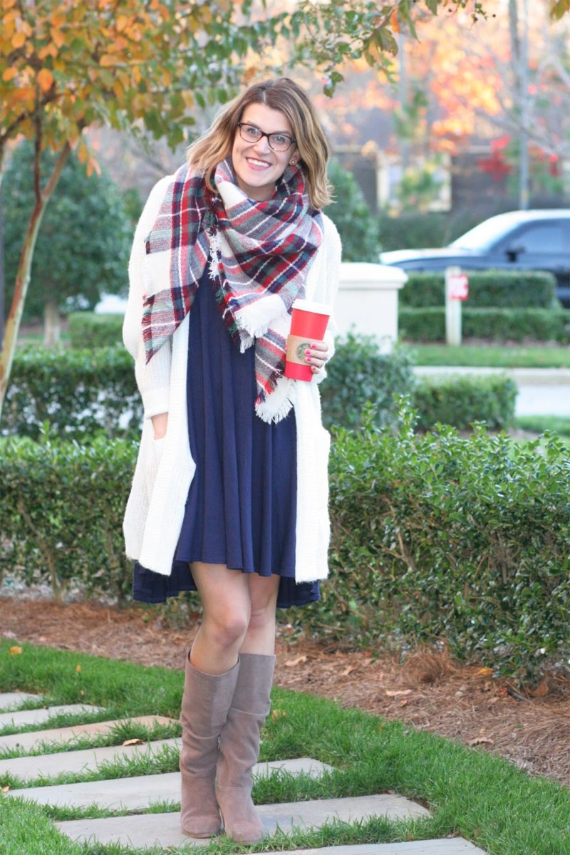 Blanket Scarf & Cardigan Layers